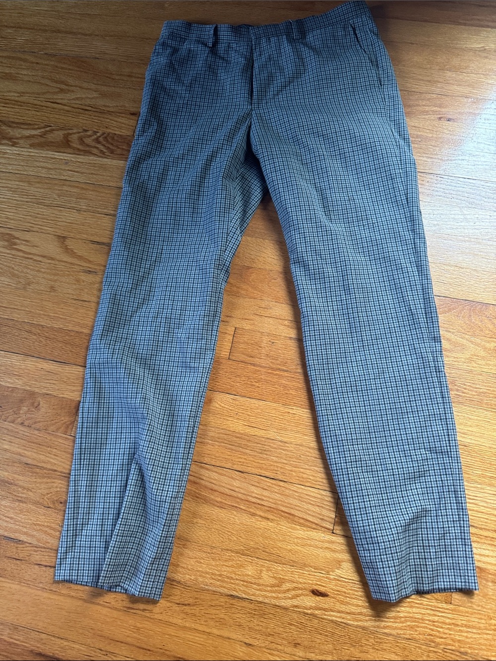 Original Penguin Men’s Gray Checked Dress Pants